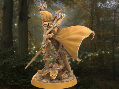 Rogue Miniature - Rowan Grovewalker | Ranger Miniature | Dragon's Forge | 32mm DnD 5e Tabletop Gaming DnD Miniature | Dungeons and Dragons - Plague Miniatures