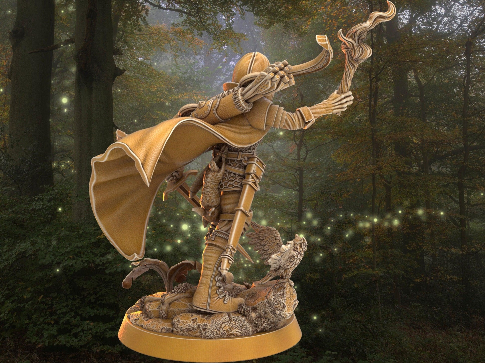 Rogue Miniature - Rowan Grovewalker | Ranger Miniature | Dragon's Forge | 32mm DnD 5e Tabletop Gaming DnD Miniature | Dungeons and Dragons - Plague Miniatures