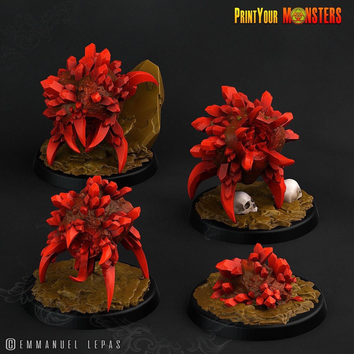 Ruby Minions Miniatures | Wargaming Rock Monster Horde - Plague Miniatures