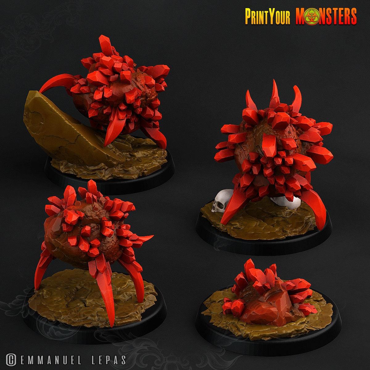Ruby Minions Miniatures | Wargaming Rock Monster Horde - Plague Miniatures shop for DnD Miniatures