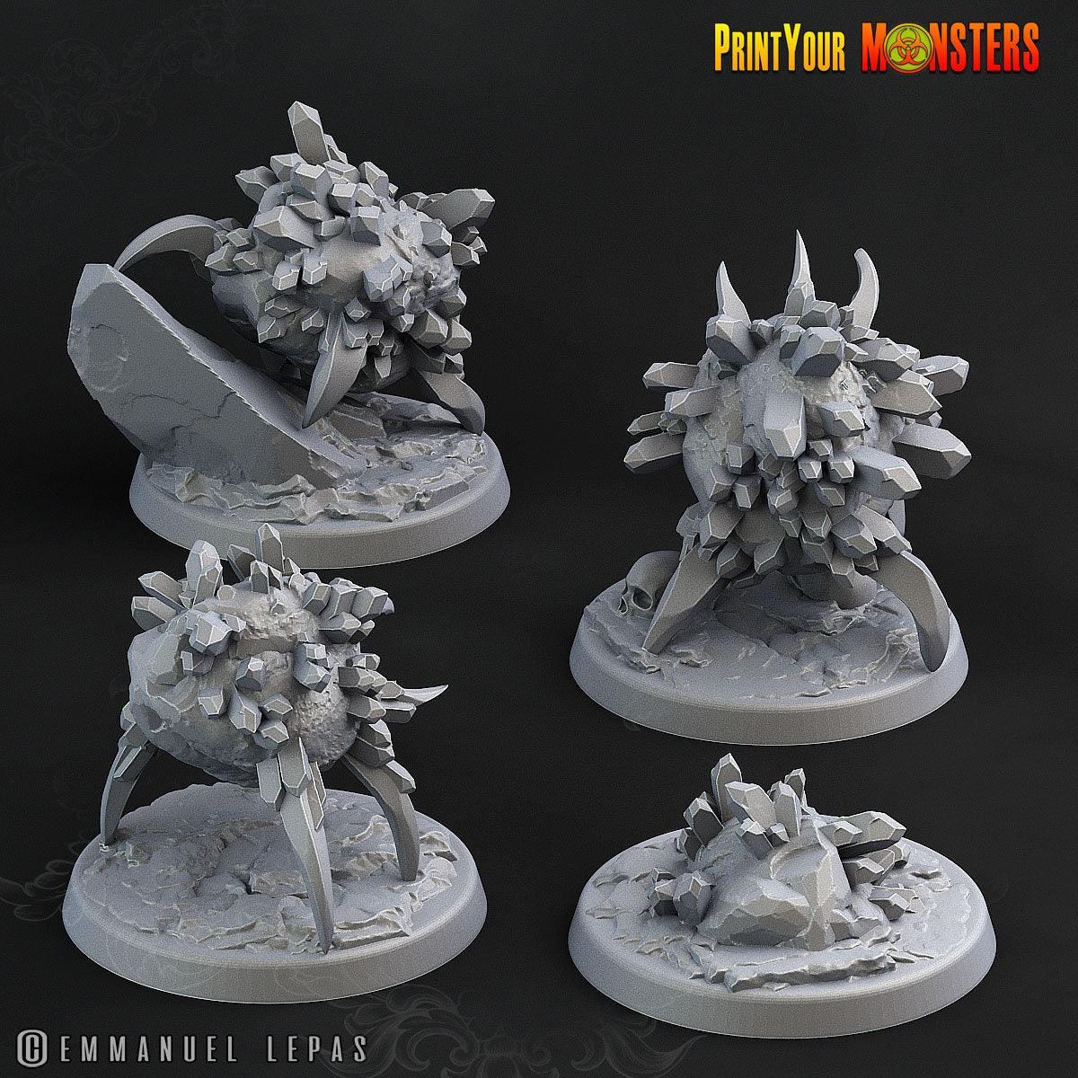 Ruby Minions Miniatures | Wargaming Rock Monster Horde - Plague Miniatures shop for DnD Miniatures