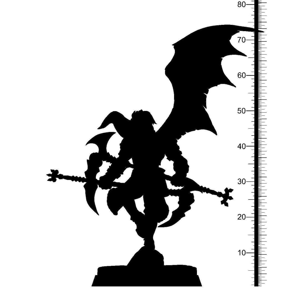 Small Spirit Ruler Rui Reaper Miniature | Sinister Female Executioner of Shadows for Dung ...