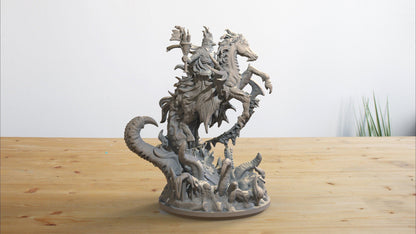 Ruohtta Miniature | Ice Elemental Guardian Sculpture | 32mm Scale - Plague Miniatures