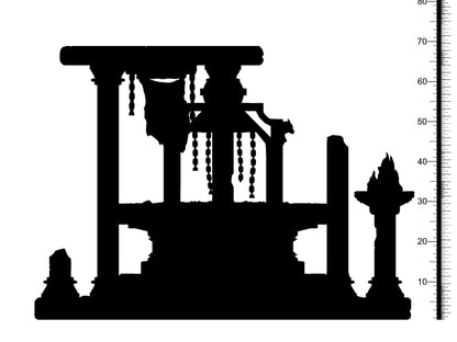 Sacrificial Altar Miniature | Wargaming Terrain Ruins Set | 32mm Scale - Plague Miniatures