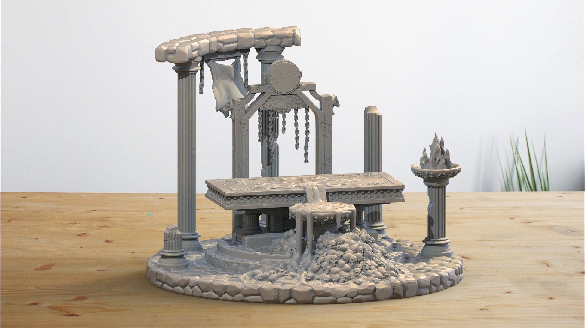 Sacrificial Altar miniature Wargaming Terrain | Clay Cyanide | Ruins | Tabletop Scenery | DnD Miniature | Dungeons and Dragons, DnD terrain - Plague Miniatures shop for DnD Miniatures