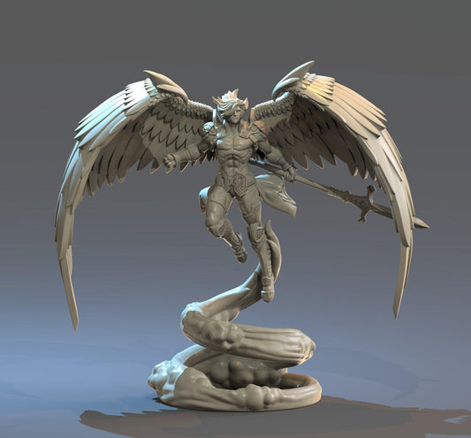 Samyaza Fallen Angel Miniature | DnD 5e Tabletop Gaming | 32mm Scale - Plague Miniatures