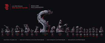 Sand Siren Miniature | Egyptian Undead Enchantment in DnD Desert Realms| 32mm Scale or 75mm Scale - Plague Miniatures