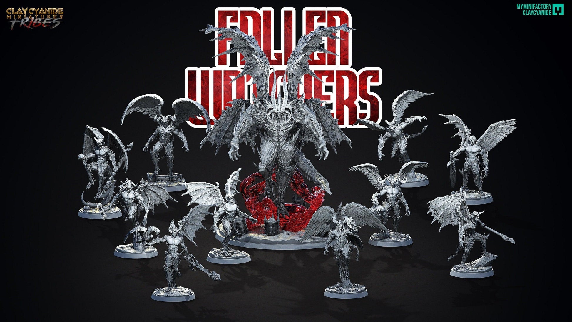 Saraula, Flying Demon Miniature | Winged Harbinger of Darkness | 32mm Scale - Plague Miniatures