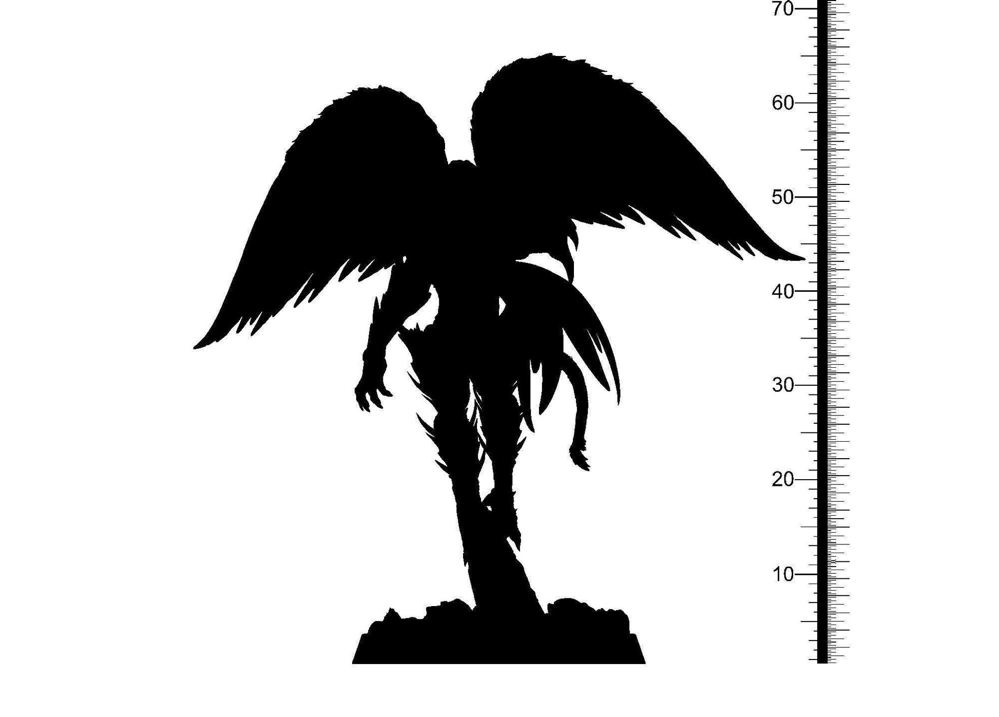 Saraula, Flying Demon Miniature | Winged Harbinger of Darkness | 32mm Scale - Plague Miniatures