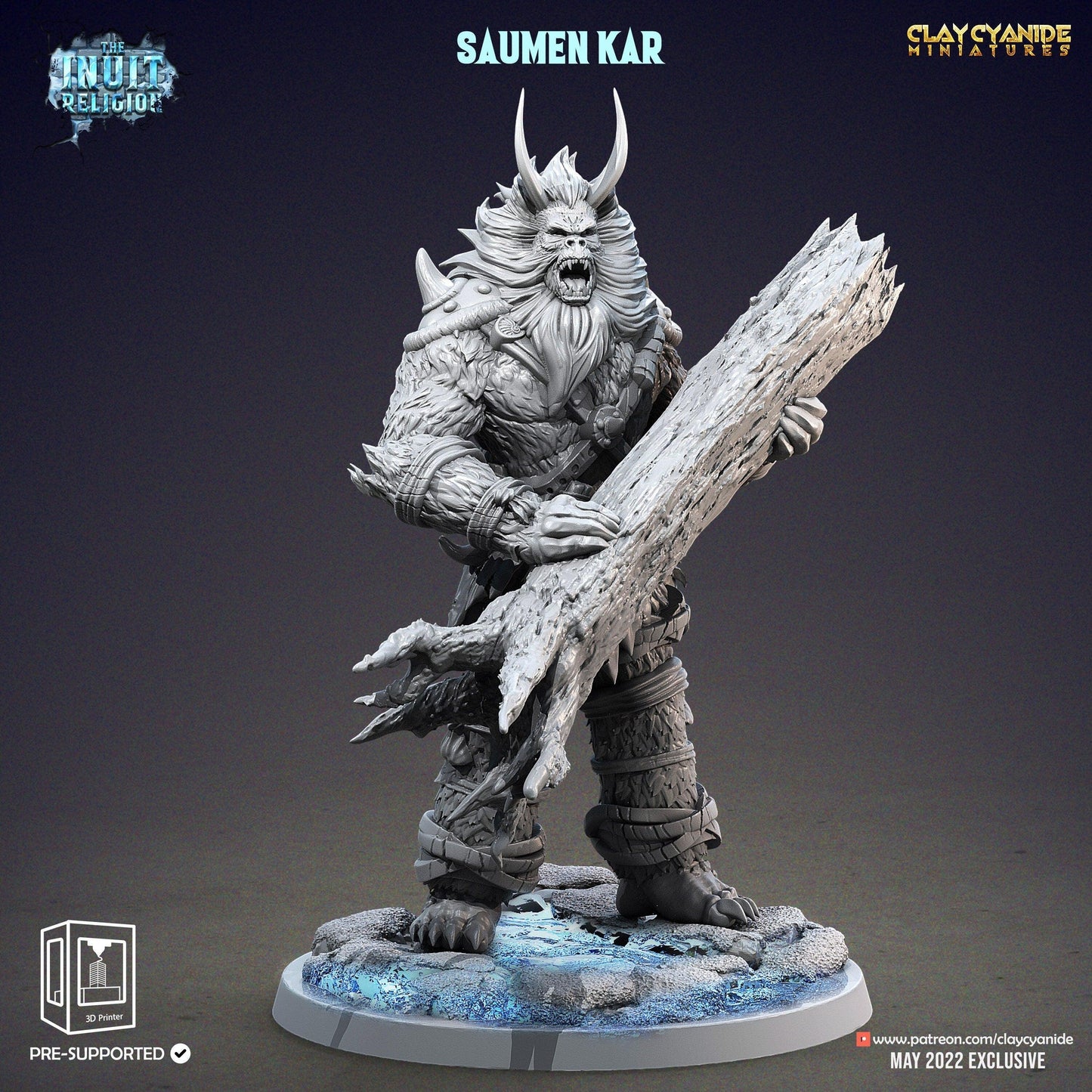 Saumen Kar Inuit Heritage Miniatures | DnD 5e Miniatures | 32mm Scale - Plague Miniatures