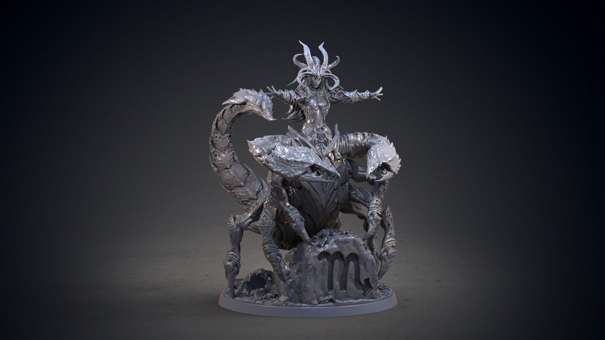 Scorpio Zodiac Miniature | Intense Water Sign for Tabletop Adventures | 32mm Scale - Plague Miniatures