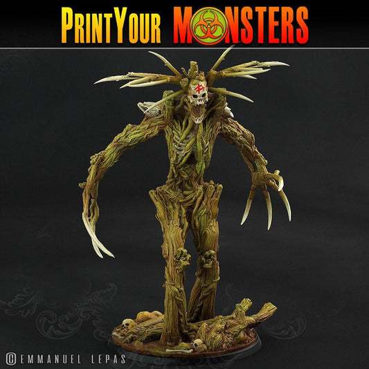 Screaming Undead Treant for Tabletop Gaming | Forest Monster Miniature for DnD 5e - Plague Miniatures