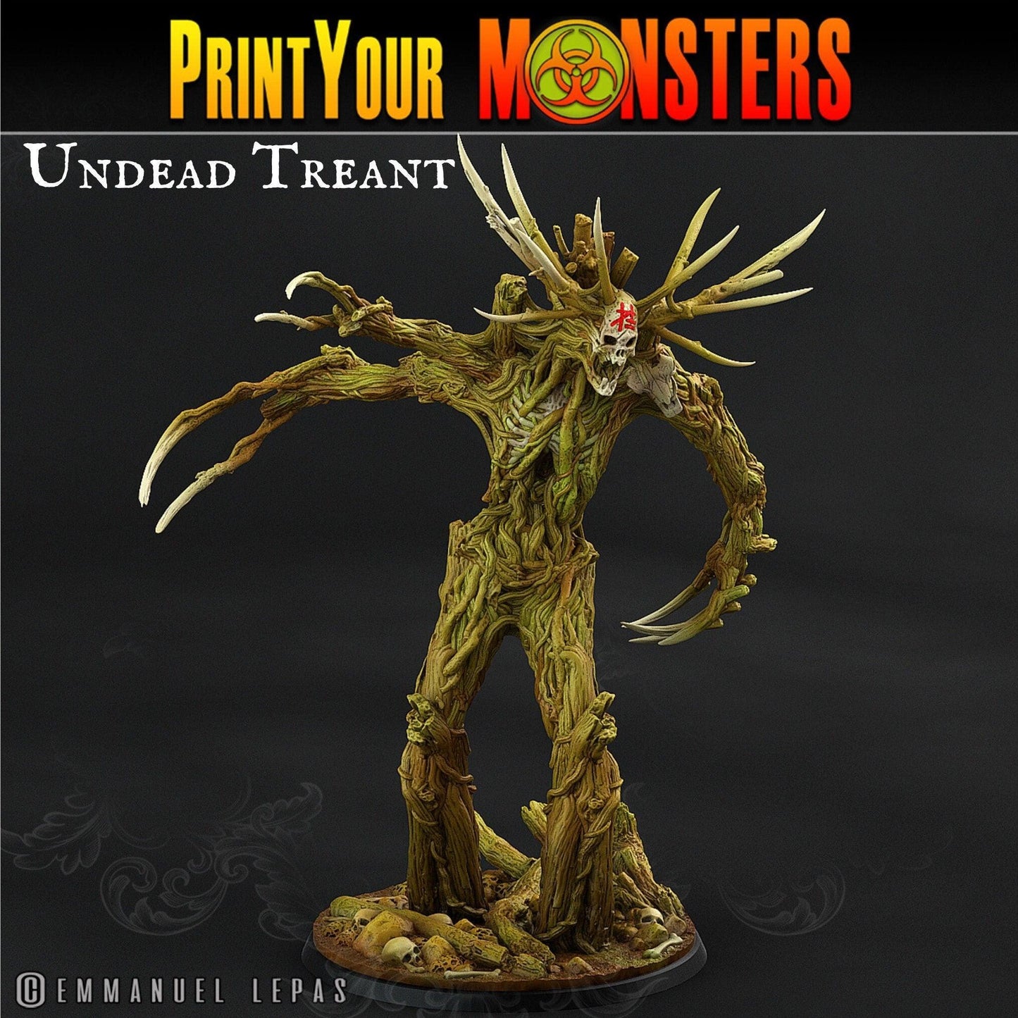 Screaming Undead Treant for Tabletop Gaming | Forest Monster Miniature for DnD 5e - Plague Miniatures