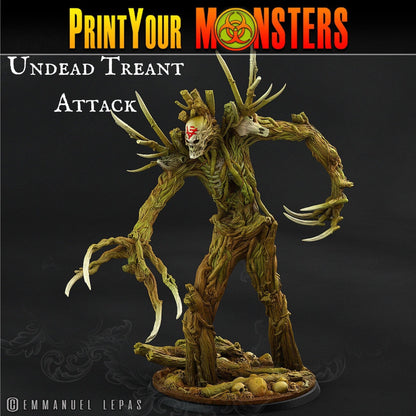Screaming Undead Treant for Tabletop Gaming | Forest Monster Miniature for DnD 5e - Plague Miniatures