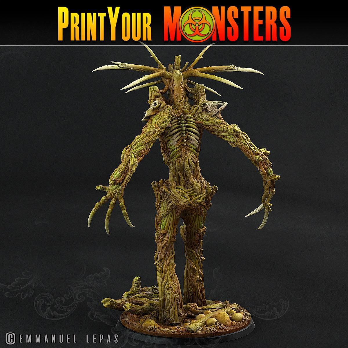 Screaming Undead Treant for Tabletop Gaming | Forest Monster Miniature for DnD 5e - Plague Miniatures