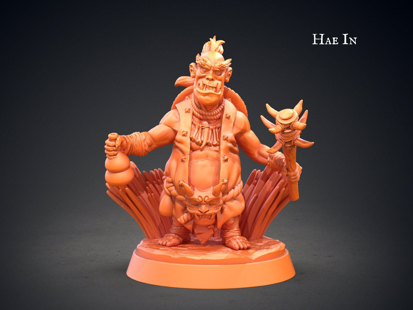 Seo Joon Dokkaebi Goblin Miniatures Set | 5 Unique Figures from Korean Folklore for Tabletop RPGs | 32mm Scale - Plague Miniatures