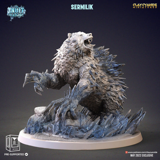 Sermilik Miniature | Inuit Religion DnD Monster | 32mm Scale - Plague Miniatures