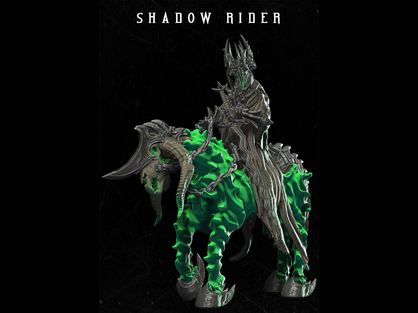 Shadow Rider Miniature 28mm scale Tabletop gaming DnD Miniature Dungeons and Dragons,dnd 5e dungeon master gift - Plague Miniatures