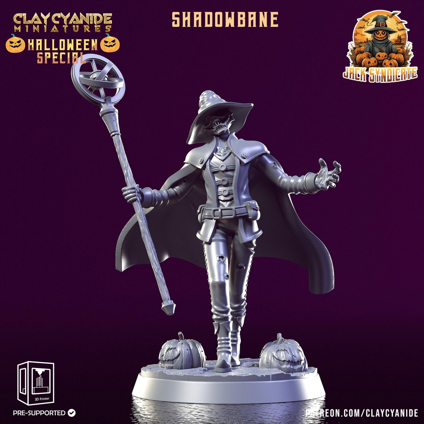 Shadowbane Halloween Miniature | Haunting Figure for Spooky Tabletop Adventures | 32mm Scale - Plague Miniatures shop for DnD Miniatures