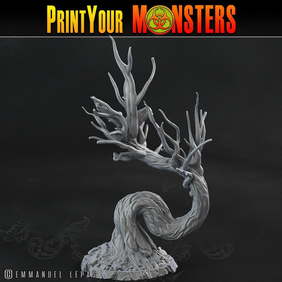 Shadowwood Tree Miniature | Wargaming and DnD Terrain – Plague Miniatures