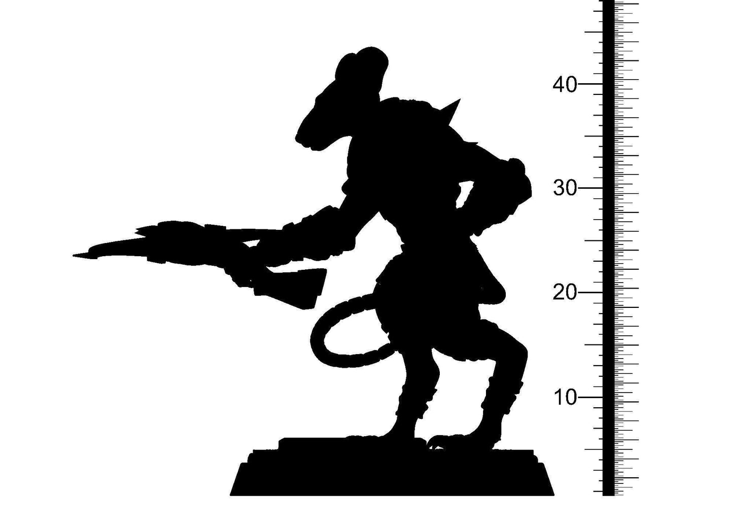 Shavu, Burat Knight Skaven Miniature | Crossbow-Wielding Warrior | 32mm Scale - Plague Miniatures