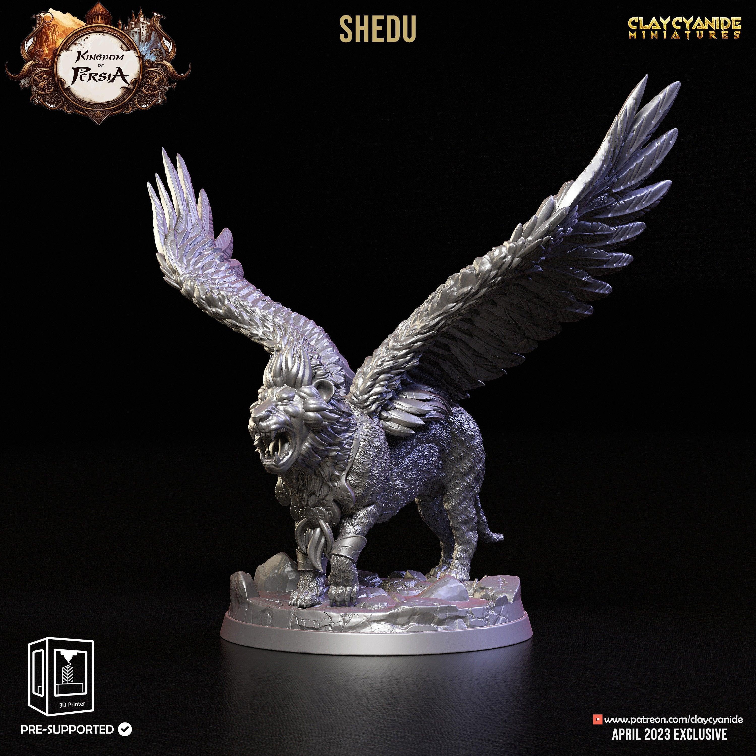 Shendu Miniature | Sphinx Miniature for Dungeons and Dragons | 32mm Sc ...