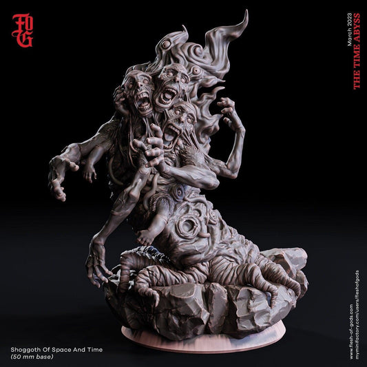 Shoggoth of Space and Time Miniature | Eldritch Horror for Dungeons and Dragons | 50mm Base - Plague Miniatures