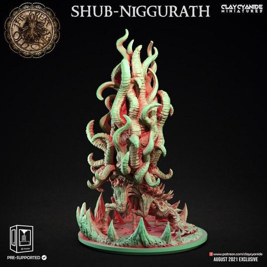 Shub-Niggurath Miniature | Lovecraftian Fertility Deity Sculpture | 32mm Scale - Plague Miniatures