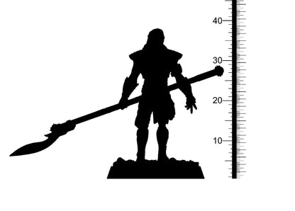 Skarde, White Runner Skeleton Miniature | Undead Commander of the Far North | 32mm Scale - Plague Miniatures