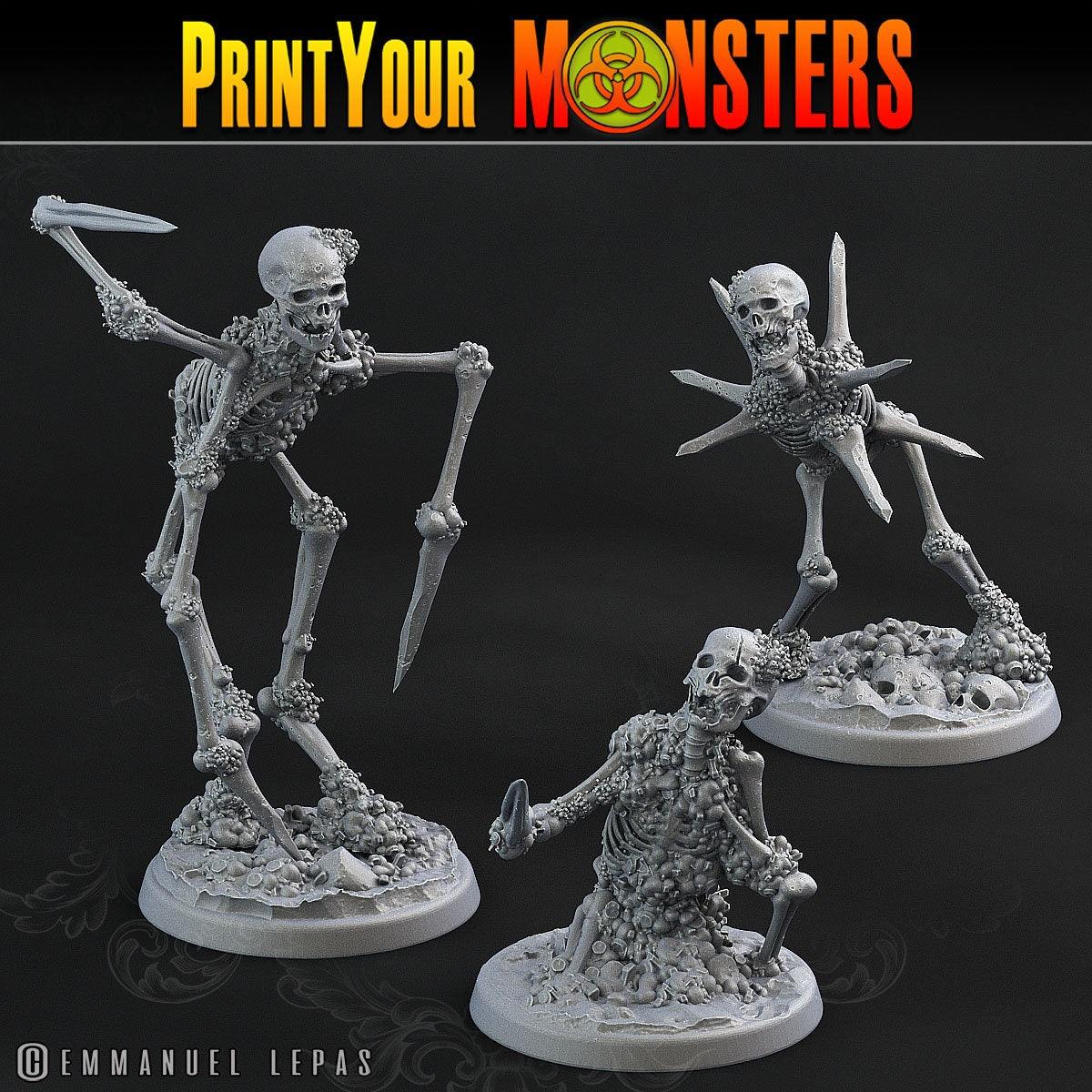 Skeleton Miniatures for D&D | Tabletop Gaming Figurines - Plague Miniatures