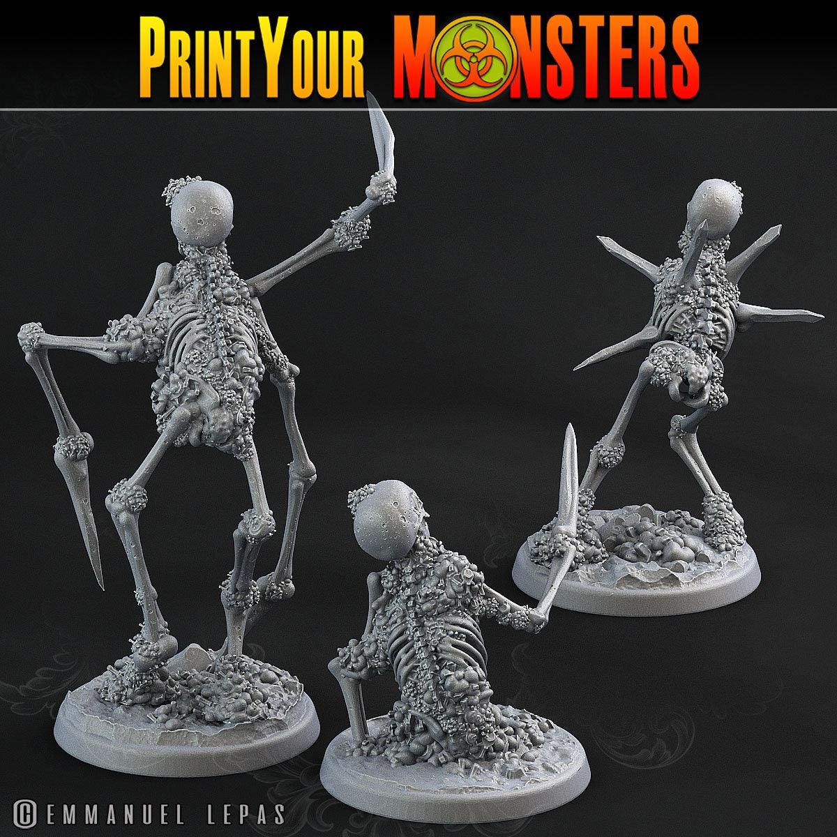 Skeleton Miniatures for D&D | Tabletop Gaming Figurines - Plague Miniatures shop for DnD Miniatures