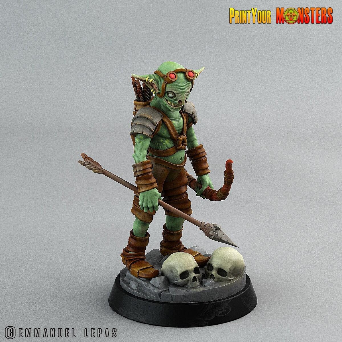 Small Goblin Archer Miniature | Cunning Marksman - Plague Miniatures