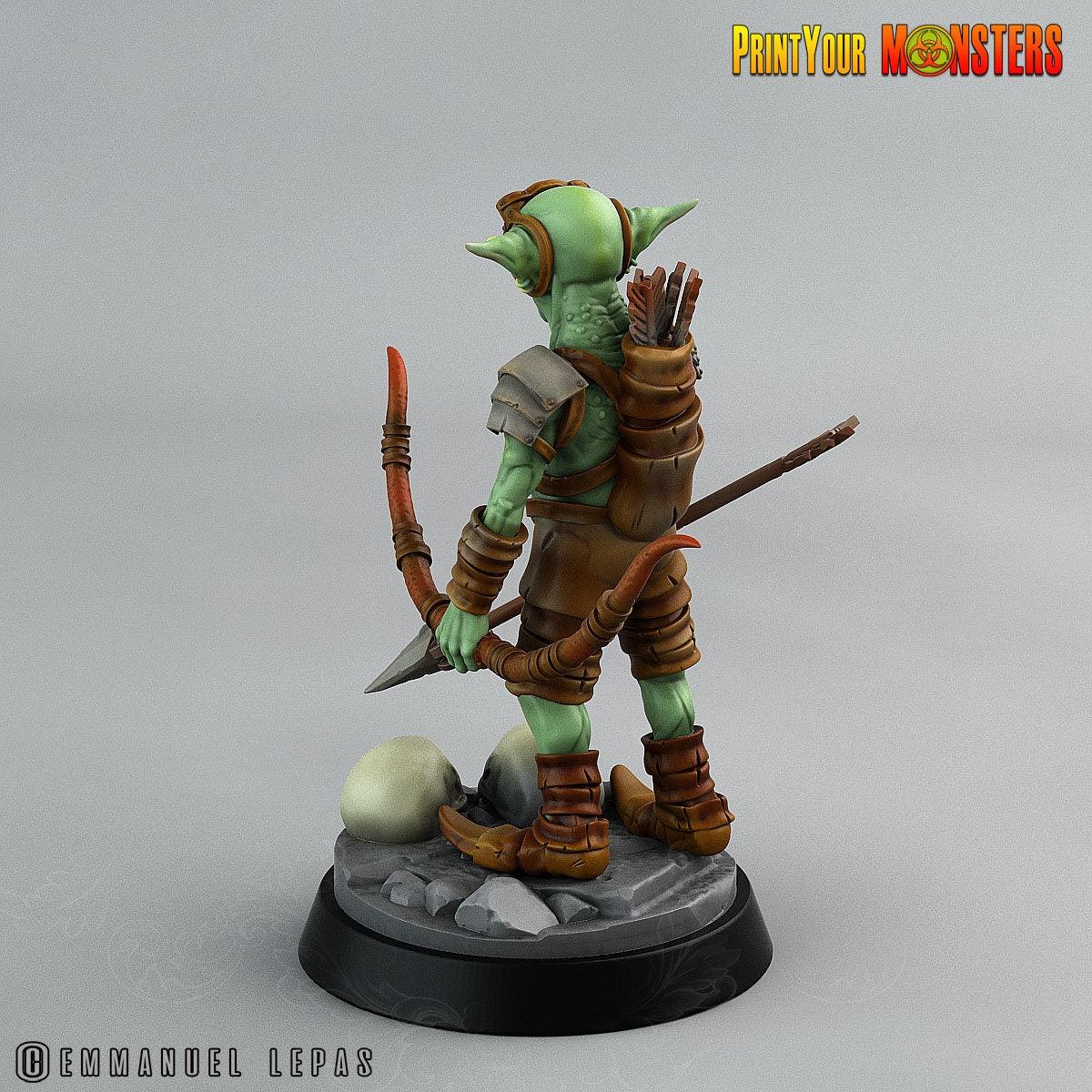 Small Goblin Archer Miniature | Cunning Marksman - Plague Miniatures