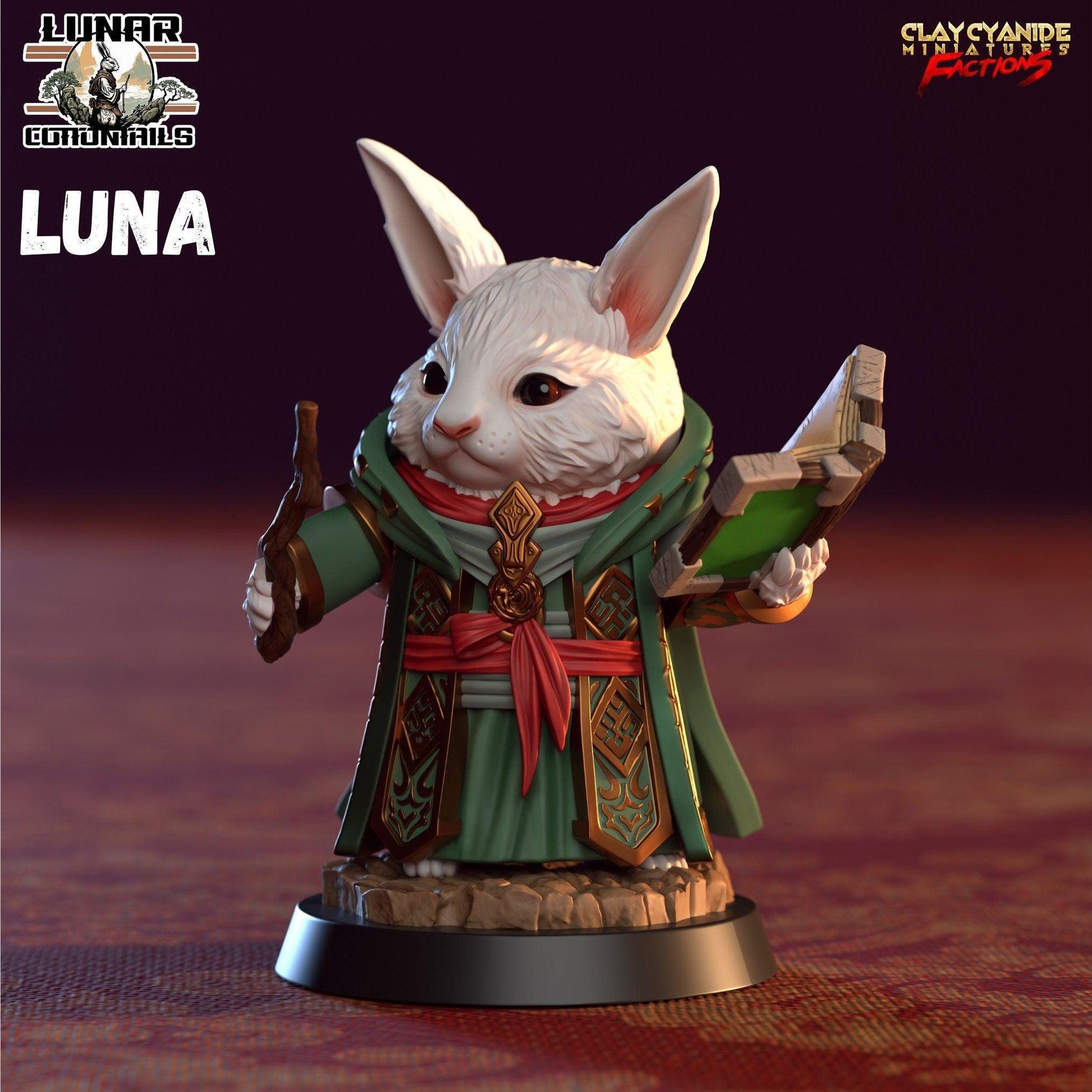 Snowball Harengon Miniature | Adorable Bunny Figurine for DnD 5e and Tabletop Games | 32mm Scale - Plague Miniatures