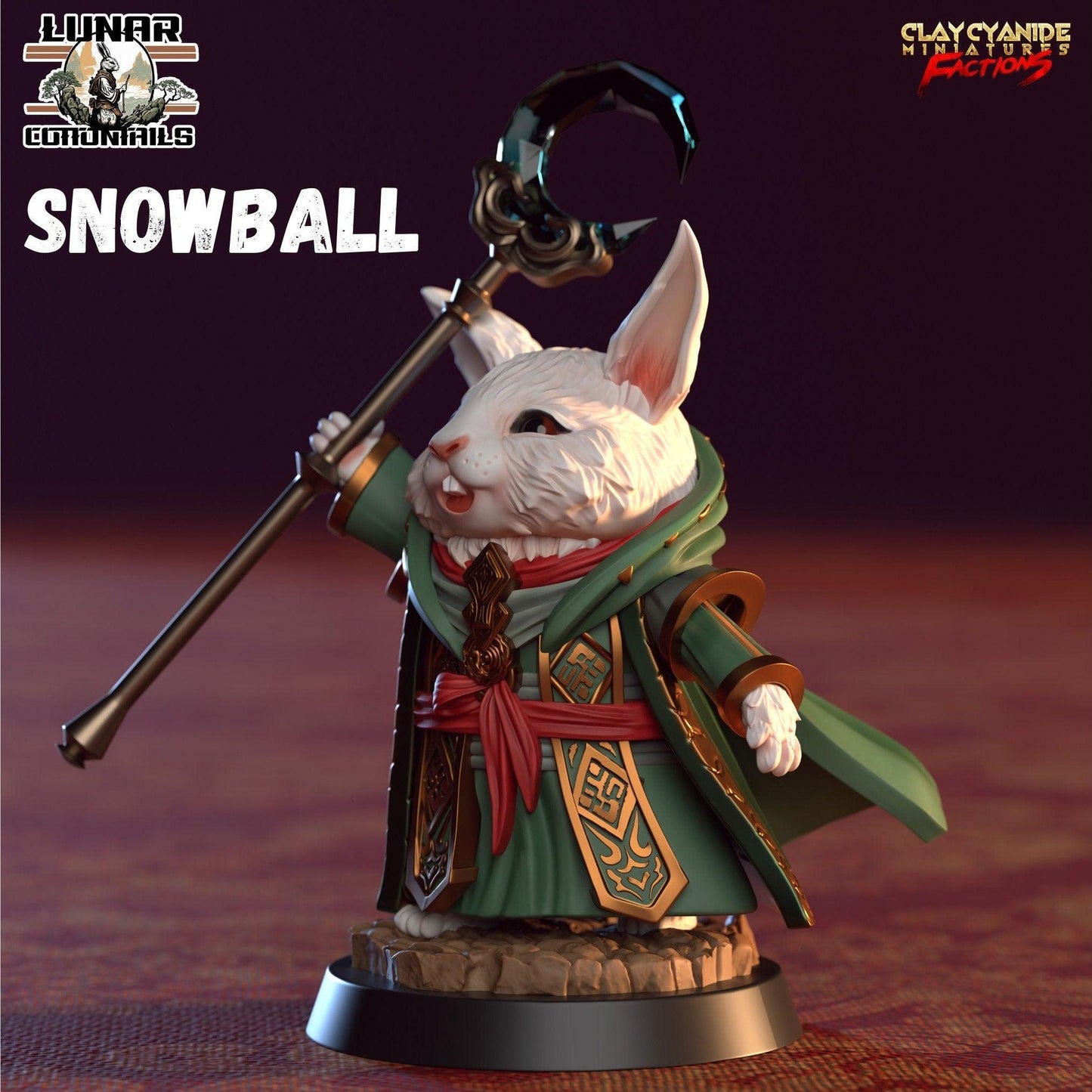 Snowball Harengon Miniature | Adorable Bunny Figurine for DnD 5e and Tabletop Games | 32mm Scale - Plague Miniatures