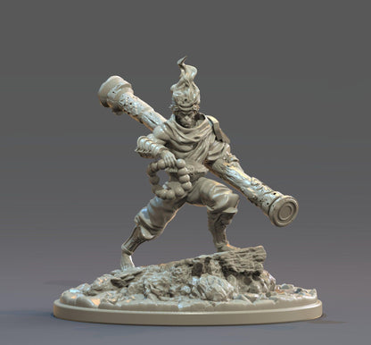 Son Goku Miniature | Mythic Japanese Monkey King Figurine for DnD | 32mm Scale - Plague Miniatures