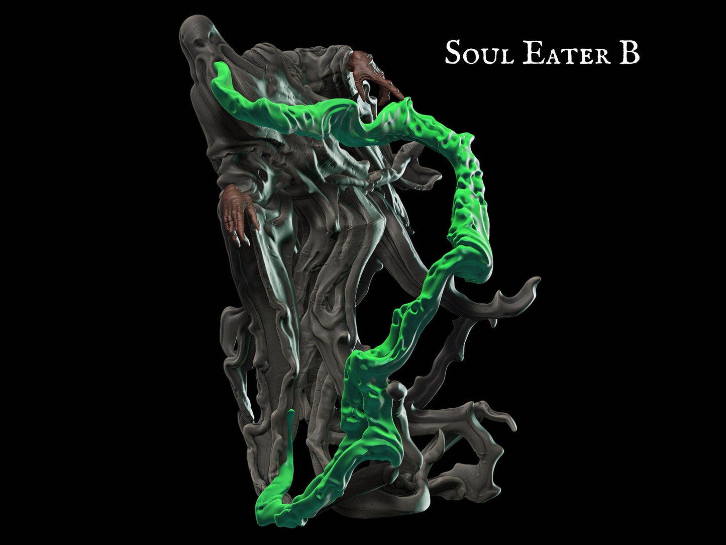 Soul Eater Miniature dnd figure undead miniature 28mm scale Tabletop gaming DnD Miniature Dungeons and Dragons, dnd 5e dungeon master gift - Plague Miniatures