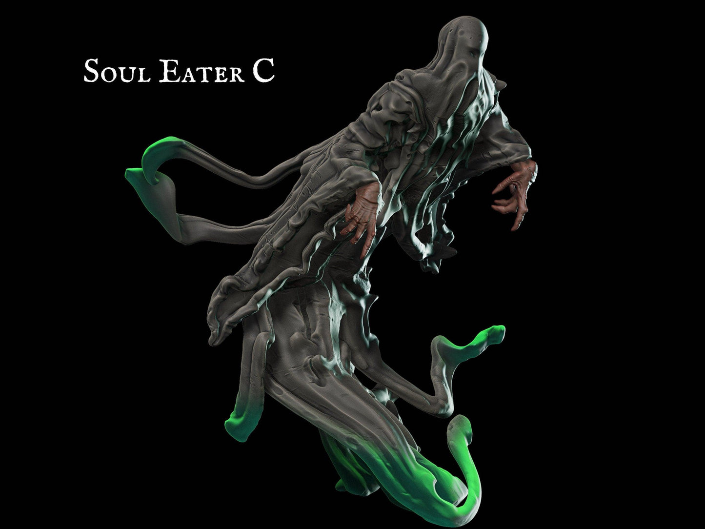 Soul Eater Miniature dnd figure undead miniature 28mm scale Tabletop gaming DnD Miniature Dungeons and Dragons, dnd 5e dungeon master gift - Plague Miniatures