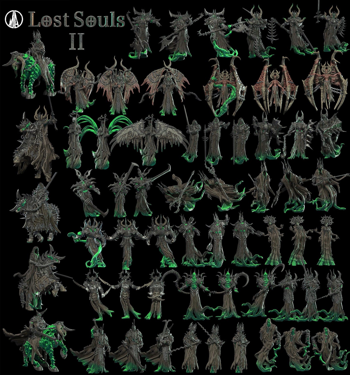 Soul Eater Miniature dnd figure undead miniature 28mm scale Tabletop gaming DnD Miniature Dungeons and Dragons, dnd 5e dungeon master gift - Plague Miniatures