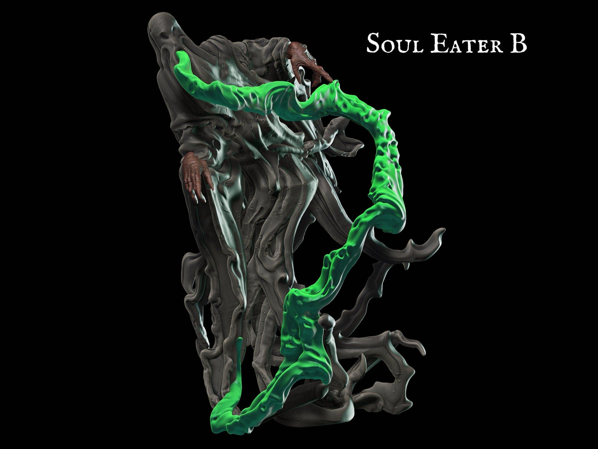 Soul Eater Miniature dungeon master gift 28mm scale Tabletop gaming DnD Miniature Dungeons and Dragons, dnd 5e dungeon master gift - Plague Miniatures