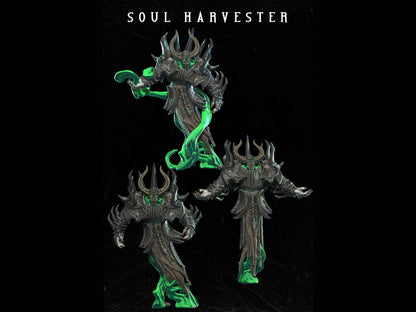 Soul Harvester Miniature 28mm scale Tabletop gaming DnD Miniature Dungeons and Dragons, dnd 5e dungeon master gift demon miniature - Plague Miniatures shop for DnD Miniatures