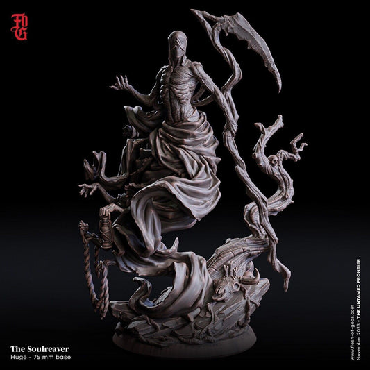 Soulreaver Miniature | Huge Undead Monstrosity for Your Wild West Adventures | 75mm Base - Plague Miniatures