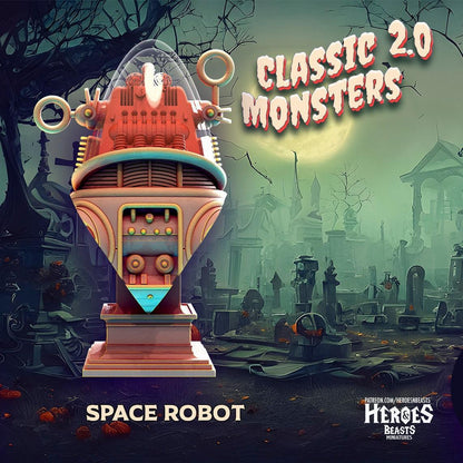 Space Robot Miniature | Classic Monsters | 32mm 75mm 150mm Bust | DnD Miniature | Dungeons and DragonsDnD 5e Feature Film Theatre Robby - Plague Miniatures