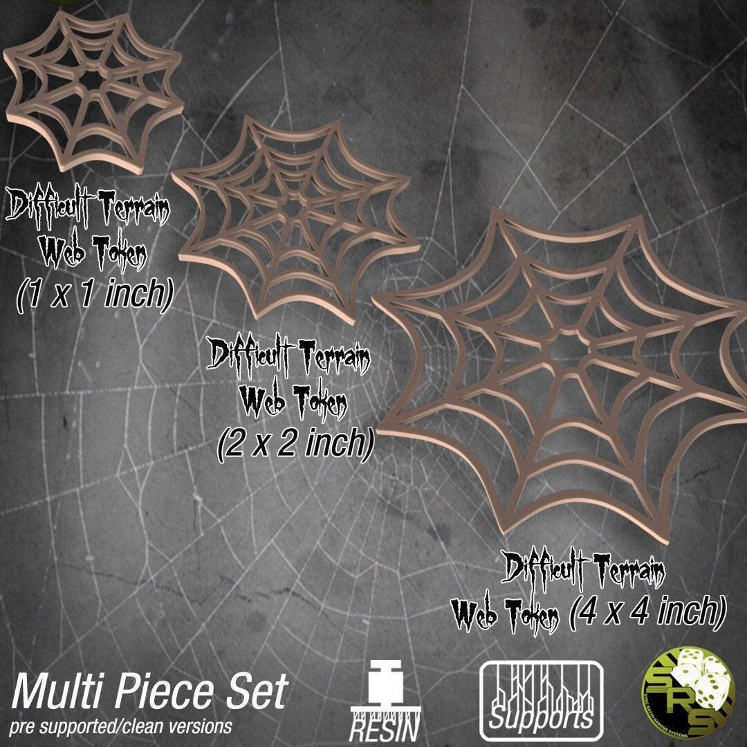 Spider web diffcult dnd terrain wargaming terrain - 32mm scale Tabletop gaming DnD Miniature Dungeons and Dragons, dnd monster manual - Plague Miniatures shop for DnD Miniatures