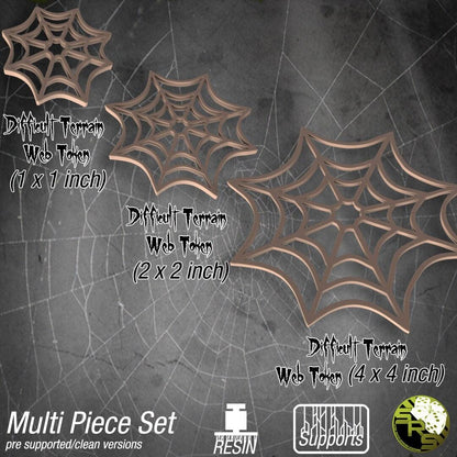 Spider web diffcult dnd terrain wargaming terrain - 32mm scale Tabletop gaming DnD Miniature Dungeons and Dragons, dnd monster manual - Plague Miniatures shop for DnD Miniatures