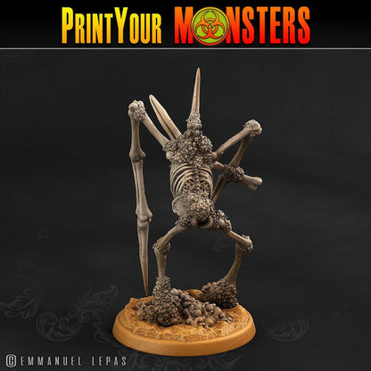 Spike Head Skeleton Miniature for D&D | Tabletop Gaming Figurines - Plague Miniatures