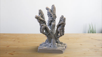 Staked Cultist Miniature | Ritual Sacrifice Sculptures | 32mm Scale - Plague Miniatures