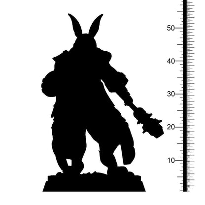 Starshine Harengon Miniature | NPC Rabbit Figurine for Tabletop Gaming | 32mm Scale - Plague Miniatures