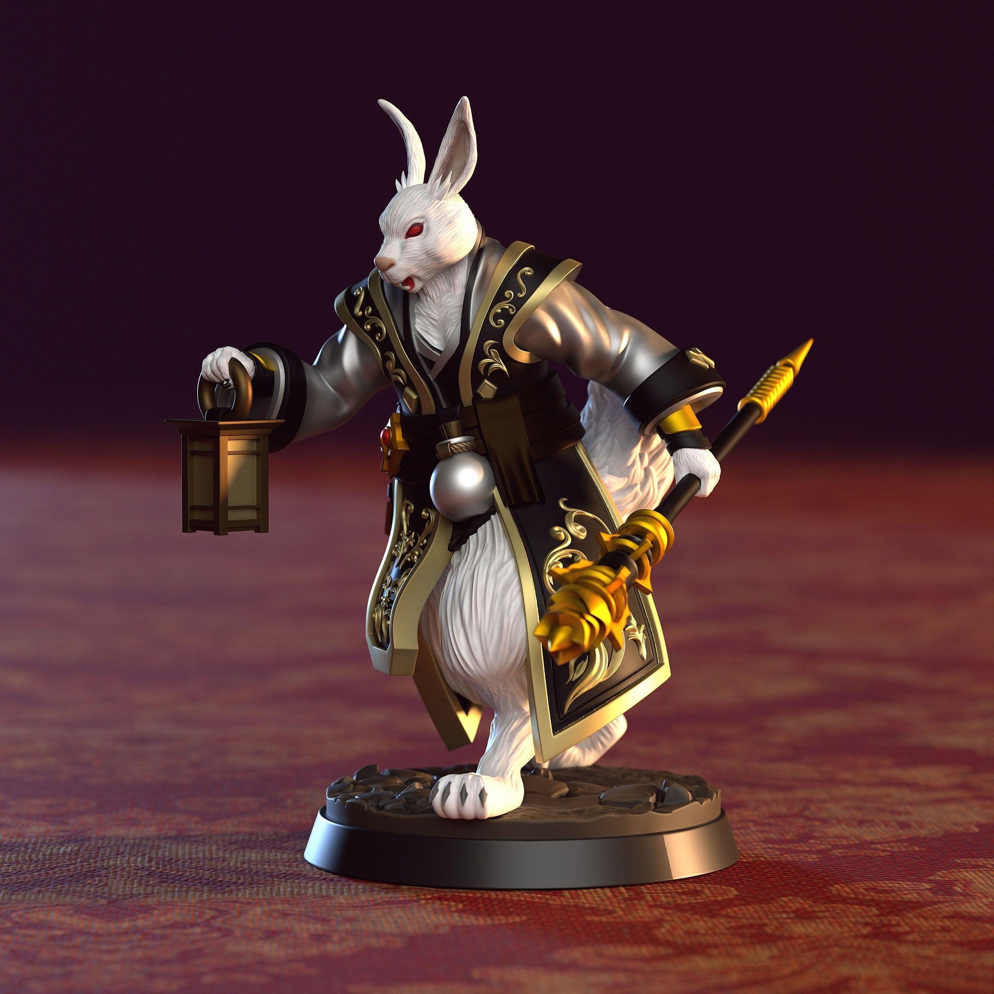 Starshine Harengon Miniature | NPC Rabbit Figurine for Tabletop Gaming | 32mm Scale - Plague Miniatures