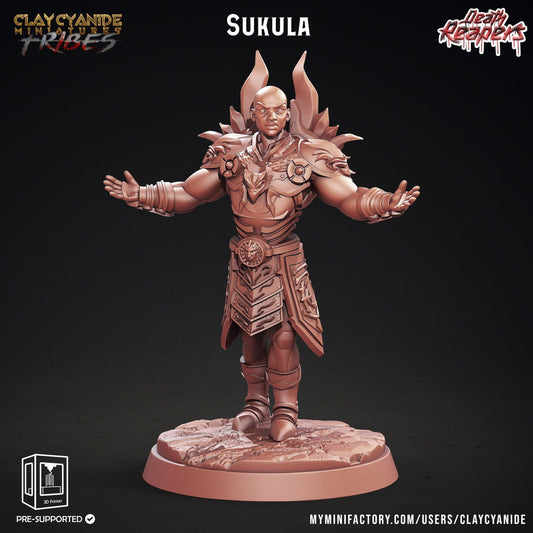 Sukula Sorcerer Miniature | Mystic Spellcaster for Tabletop RPGs | 32mm Scale - Plague Miniatures